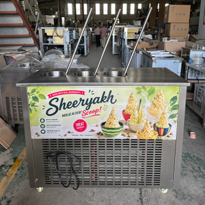 triple cylinder ice cream machine