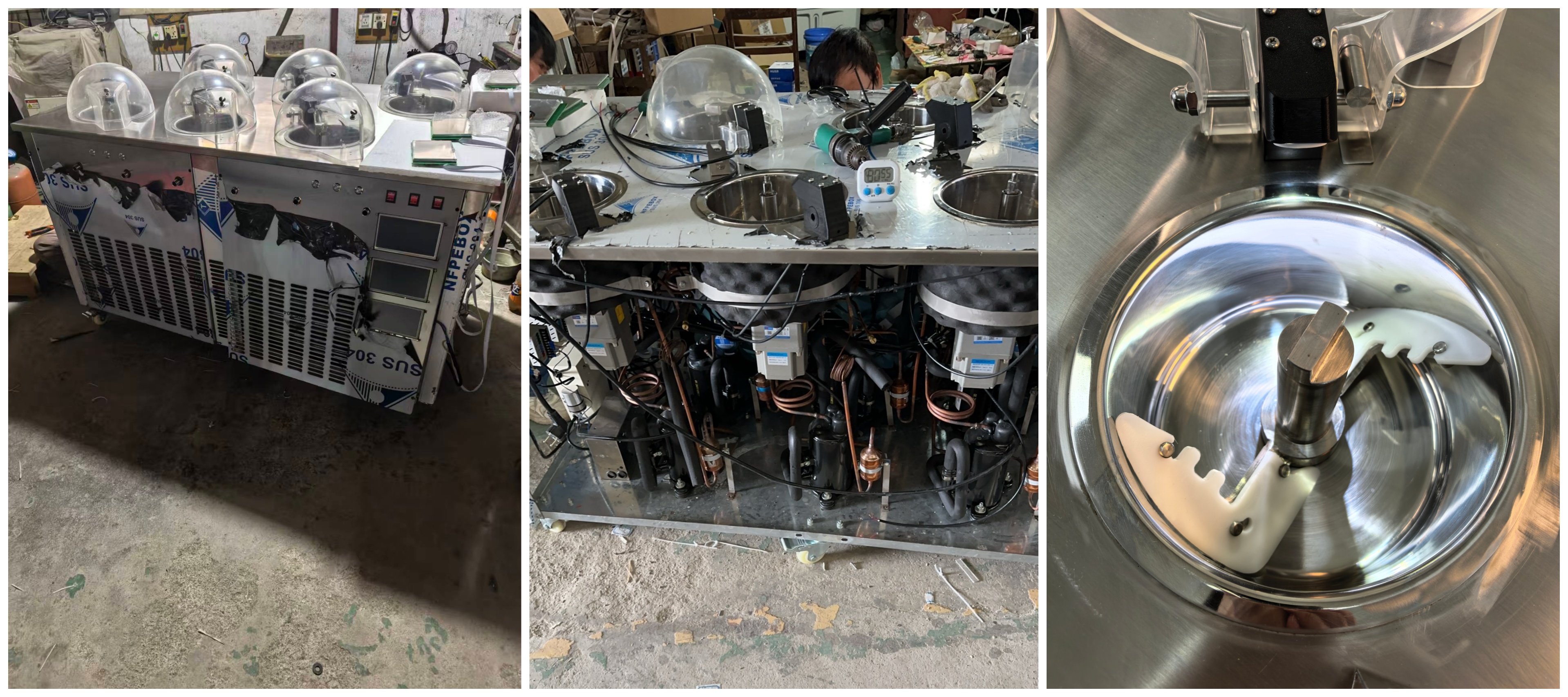 commercial 6 flavor ice cream machine