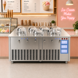 stainless steel gelato freezer