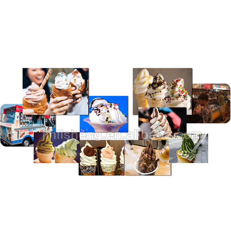 Mixed Flavors Floor Standing Small Commercial Soft Ice Cream Machine Prices