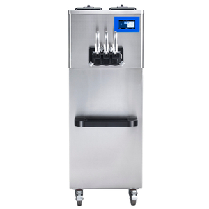 BQ332-G Commercial Soft Serve Ice Cream Roll Machine Freezer Gear Pump Standby Mode Hopper Agitators Low-mix Alert HT
