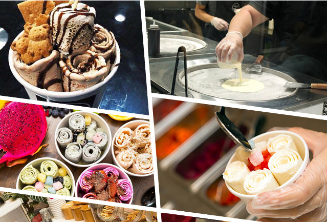 electric rolled ice cream maker